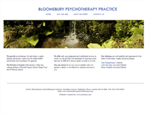 Tablet Screenshot of bloomsburypsychotherapy.org